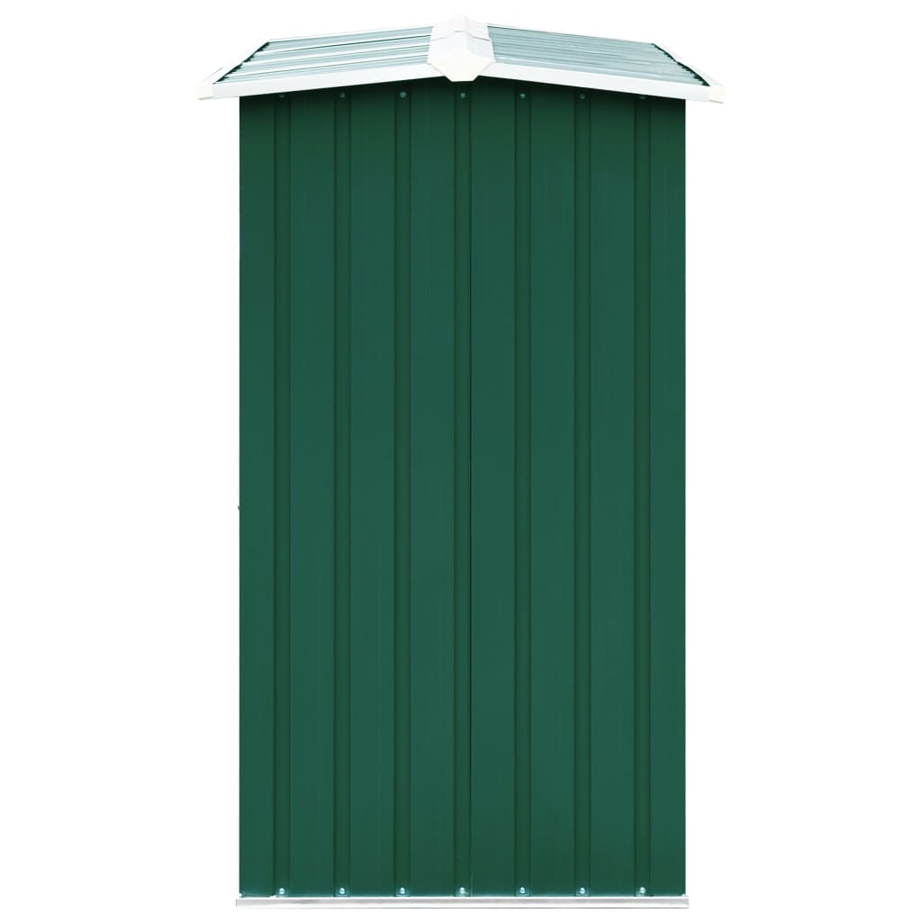 Abri de stockage de bois Acier galvanisé 172x91x154 cm Vert