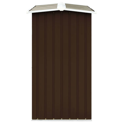 Abri de stockage de bois Acier galvanisé 172x91x154 cm Marron