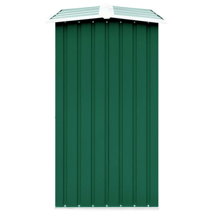 Abri de stockage de bois Acier galvanisé 330x92x153 cm Vert