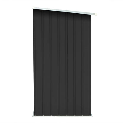 Abri de stockage à bois Acier galvanisé 163x83x154cm Anthracite