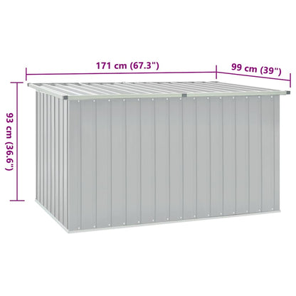 Boîte de rangement de jardin Gris 171x99x93 cm