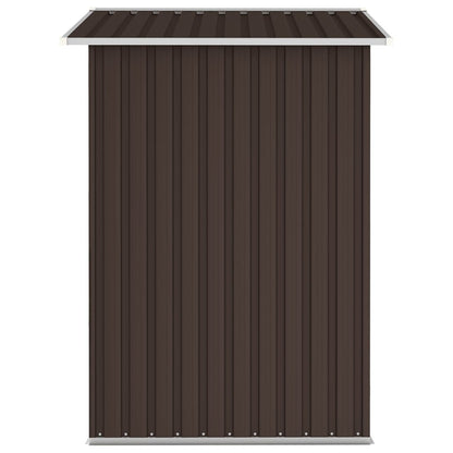 Abri de jardin Marron 205x129x183 cm Acier galvanisé