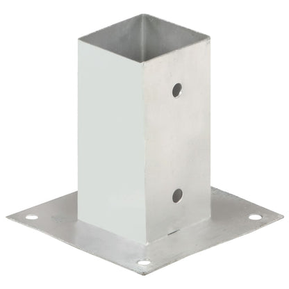 Anclajes para postes 4 piezas Metal galvanizado 71 mm