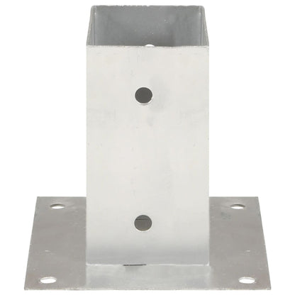 Anclajes para postes 4 piezas Metal galvanizado 71 mm