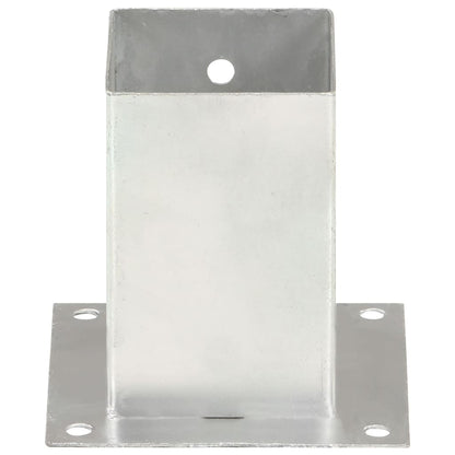 Anclajes para postes 4 piezas Metal galvanizado 91 mm