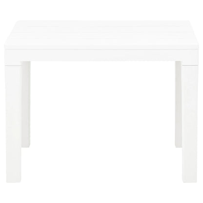 Bancs de jardin lot de 2 Blanc Plastique