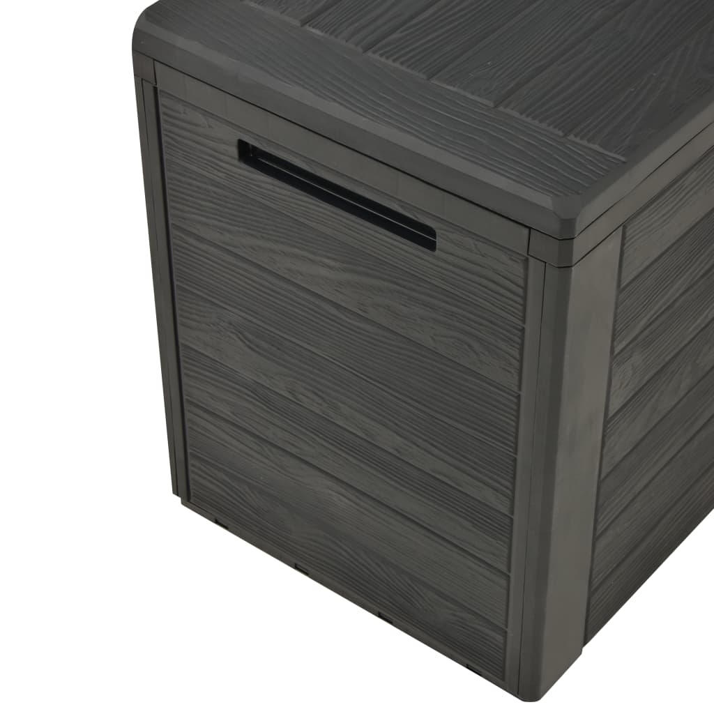 Boîte de rangement de jardin Anthracite 78x44x55 cm