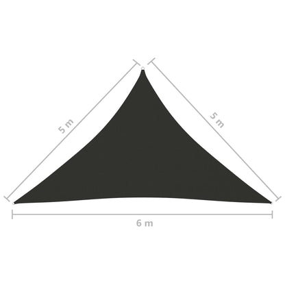 Vela parasol triangular tela oxford 5x5x6 m