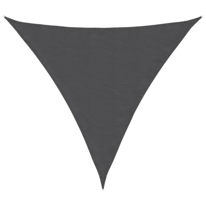 Vela parasol triangular tela oxford 6x6x6 m antracita