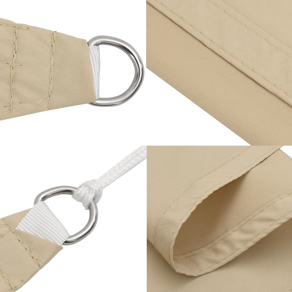 Vela parasol rectangular tela Oxford 3x5 m Beige