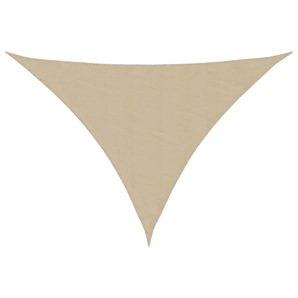 Vela parasol triangular tela oxford 3x4x5 m beige