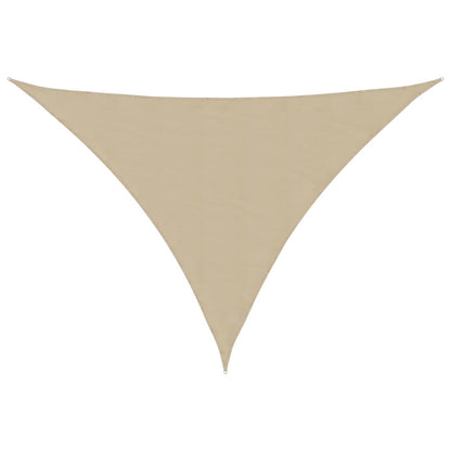 Vela parasol triangular tela oxford 3x4x5 m beige