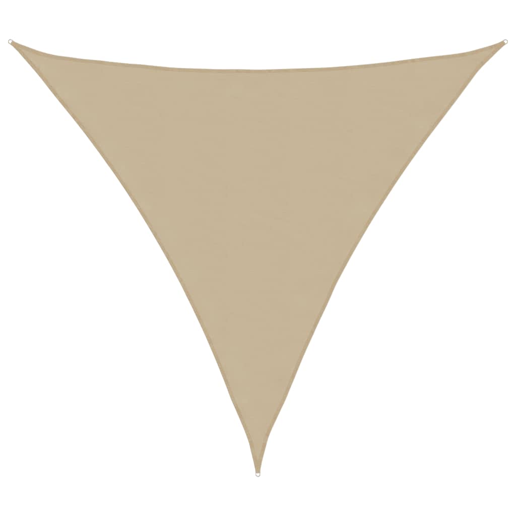 Triangular Oxford fabric parasol sail 4x4x4 m beige