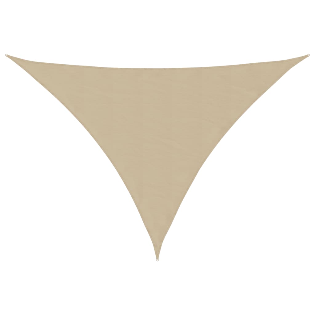 Vela parasol triangular tela oxford 5x5x6 m beige