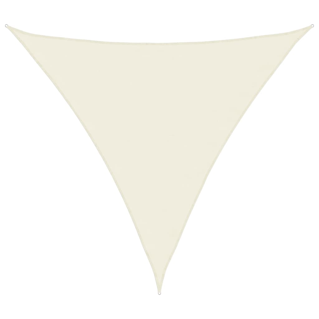 Triangular oxford fabric parasol sail 4x4x4 m cream