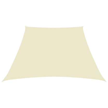 Vela parasol tela Oxford trapecio 3/4x3 m Crema