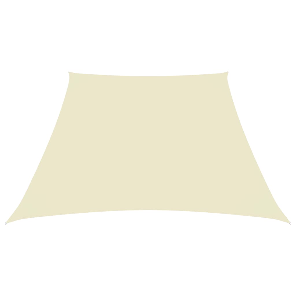 Vela parasol tela Oxford trapecio 3/5x4 m Crema