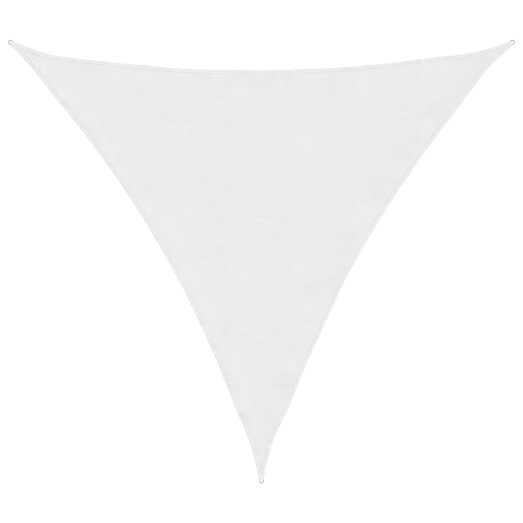 Vela parasol triangular tela oxford 3x3x3 m blanco