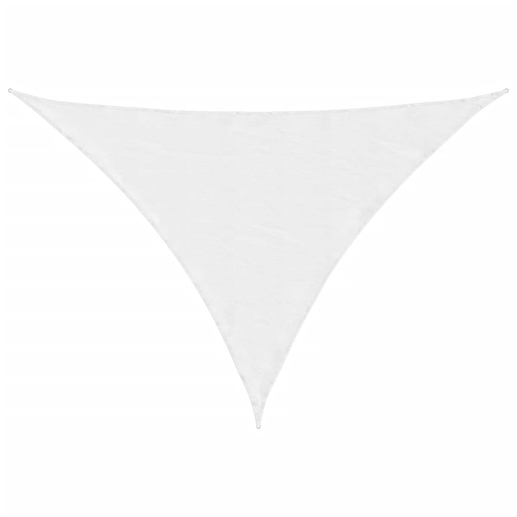 Vela parasol triangular tela oxford 3x4x5 m blanco