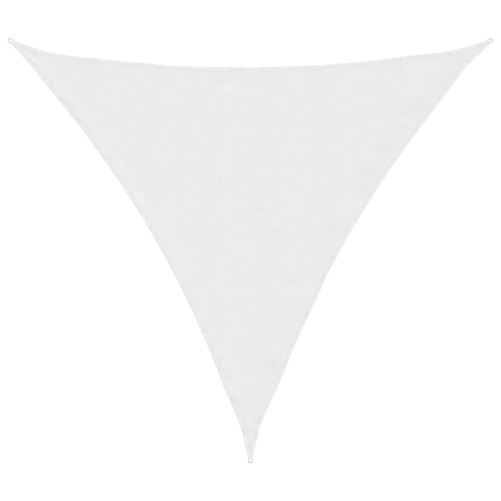 Vela parasol triangular tela oxford 4x4x4 m blanco