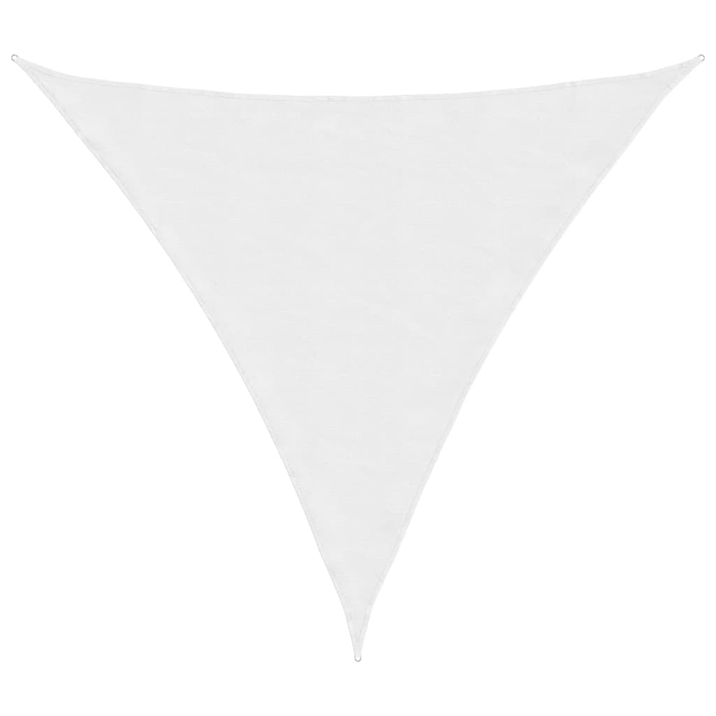 Triangular Oxford fabric parasol sail 4.5x4.5x4.5 m white