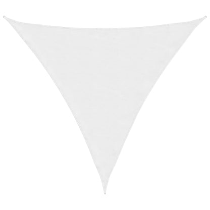 Triangular Oxford fabric parasol sail 4.5x4.5x4.5 m white