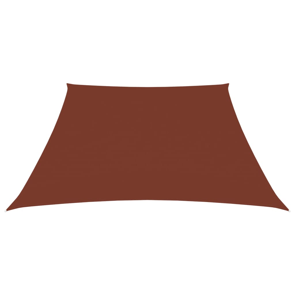 Vela parasol tela Oxford trapecio 3/4x3 m Terracota