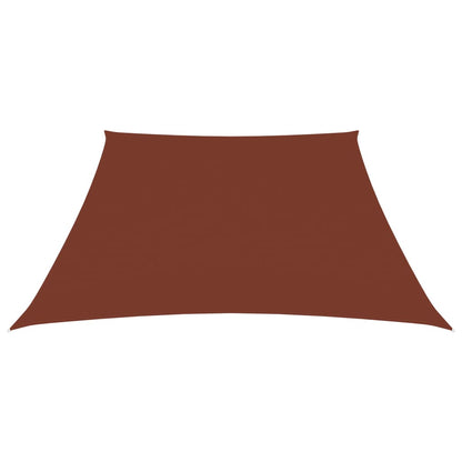 Vela parasol tela Oxford trapecio 3/4x3 m Terracota