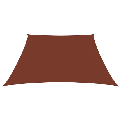 Vela parasol tela Oxford trapecio 3/5x4 m Terracota