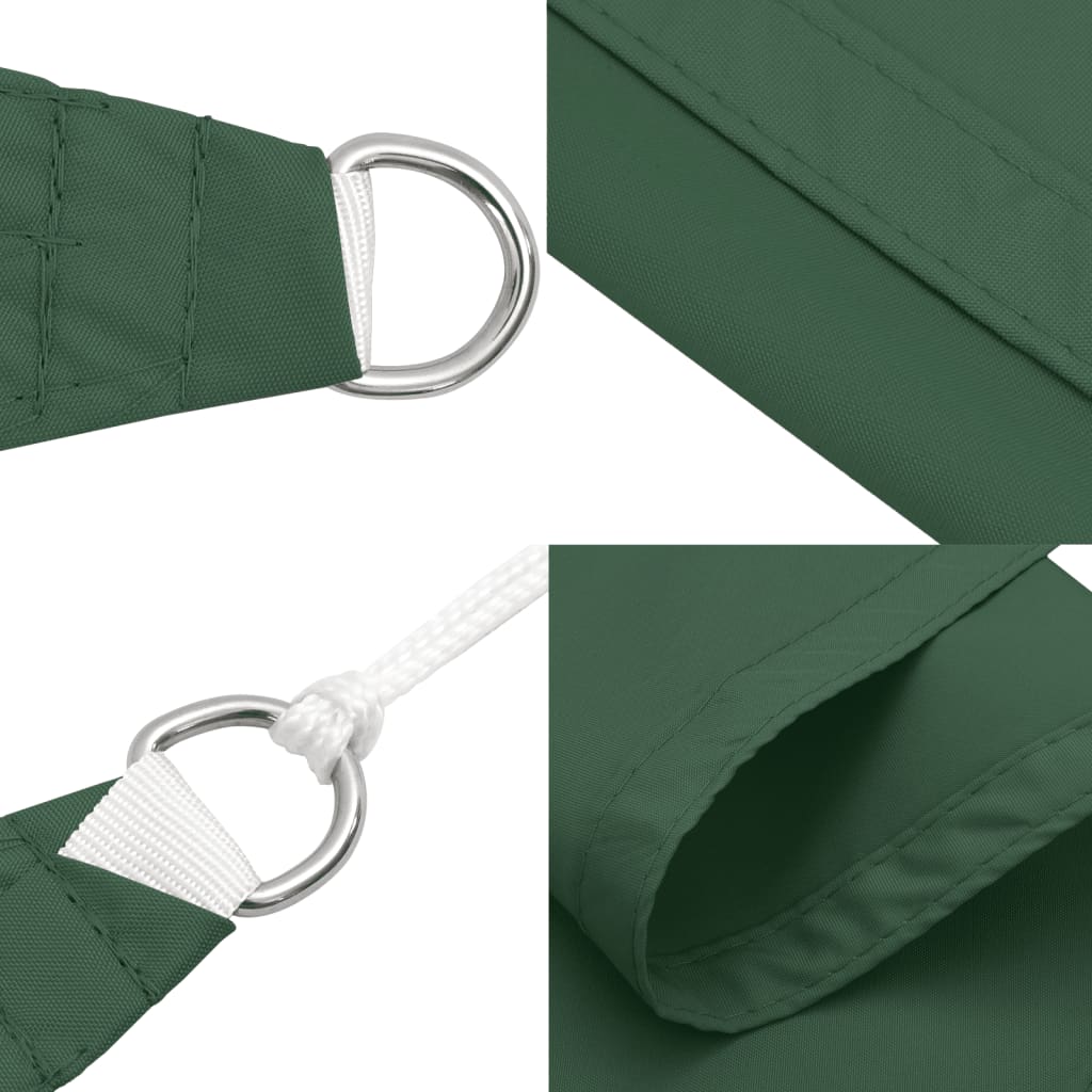 Vela parasol rectangular tela oxford 2x3,5 m verde oscuro