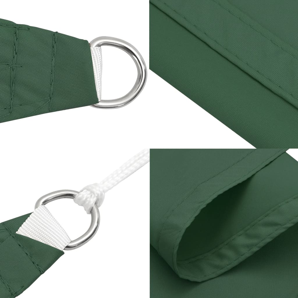 Vela parasol rectangular tela oxford 2x4,5 m verde oscuro