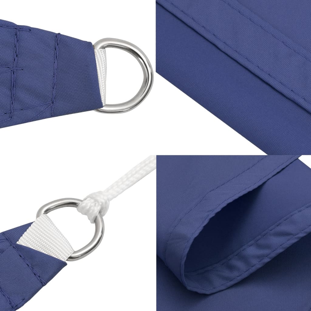 Vela parasol triangular tela oxford 4x4x4 m azul