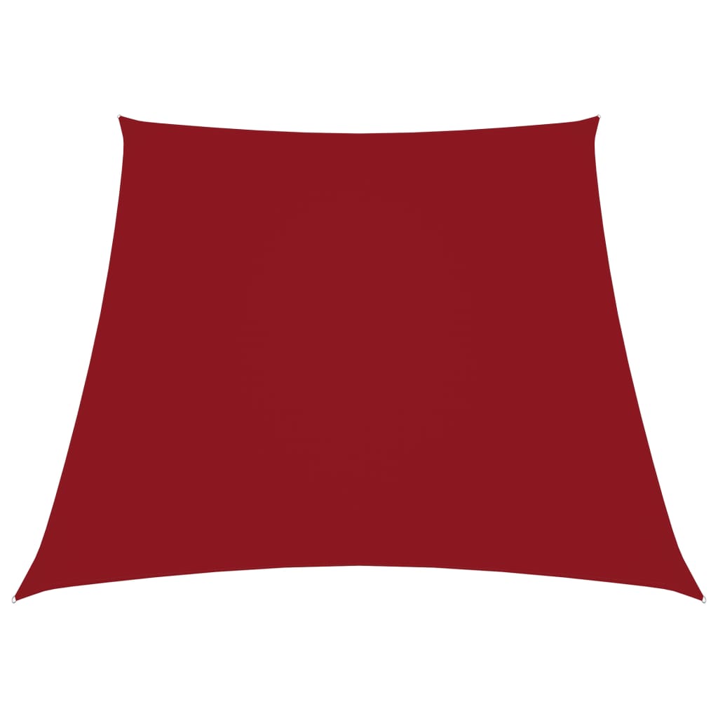 Vela parasol tela Oxford trapecio 2/4x3 m Rojo