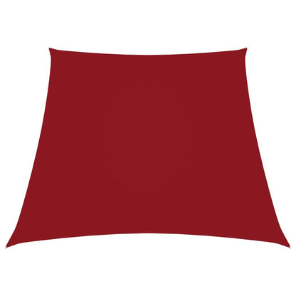 Vela parasol tela Oxford trapecio 2/4x3 m Rojo