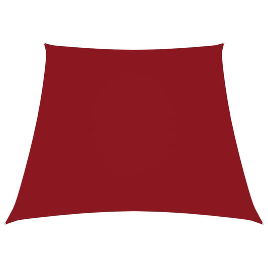 Vela parasol tela Oxford trapecio 2/4x3 m Rojo