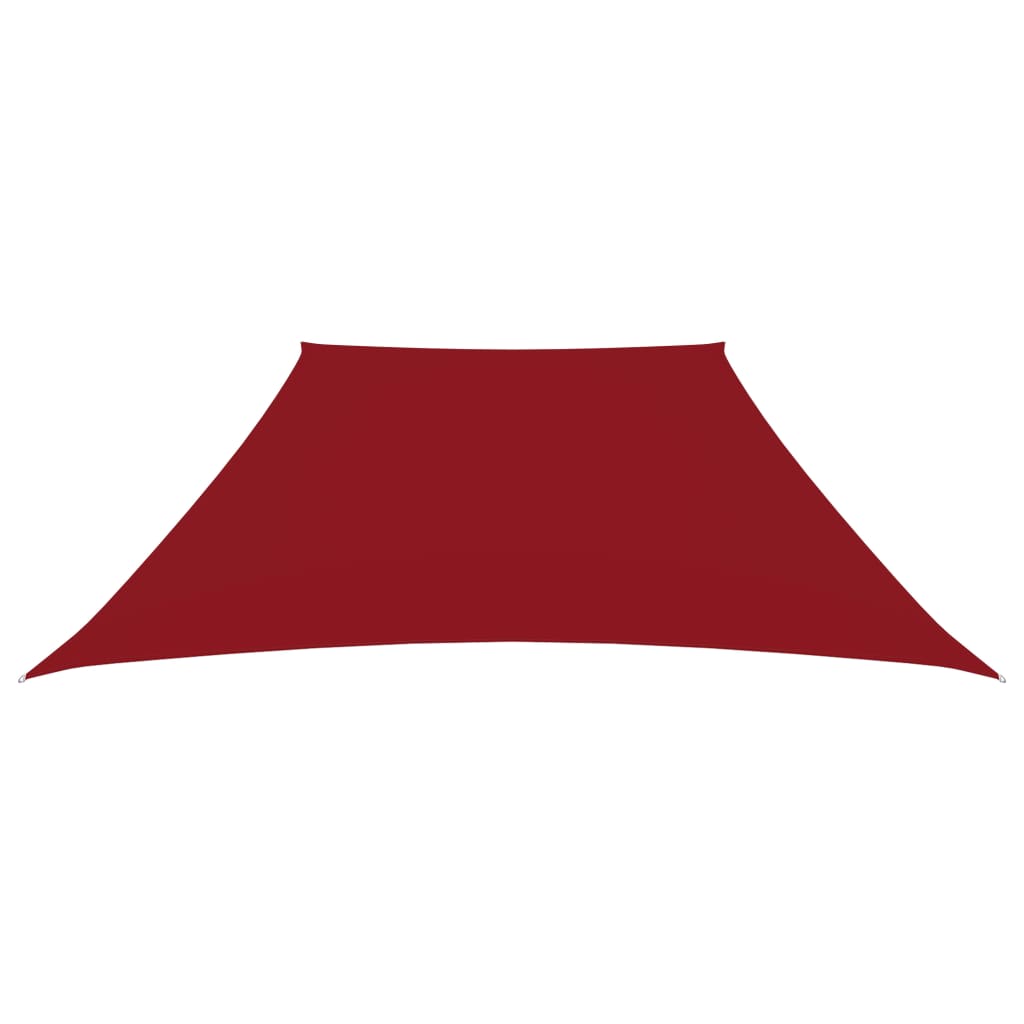 Vela parasol tela Oxford trapecio 2/4x3 m Rojo