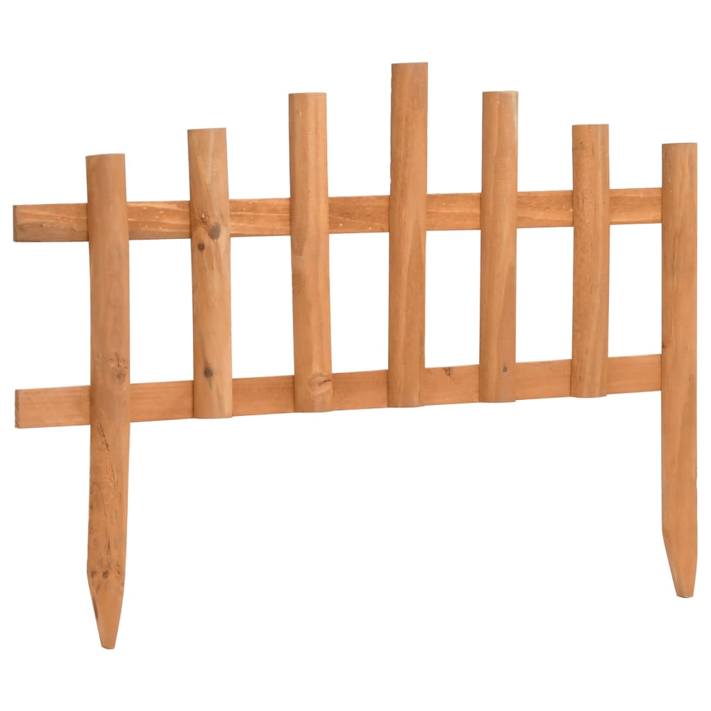 Bordure de jardin 10 pcs Bois de sapin 4,4 m