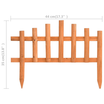 Bordure de jardin 10 pcs Bois de sapin 4,4 m