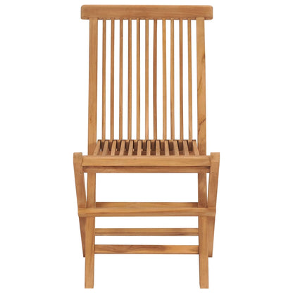 Chaises de jardin pliables lot de 2 Bois de teck massif