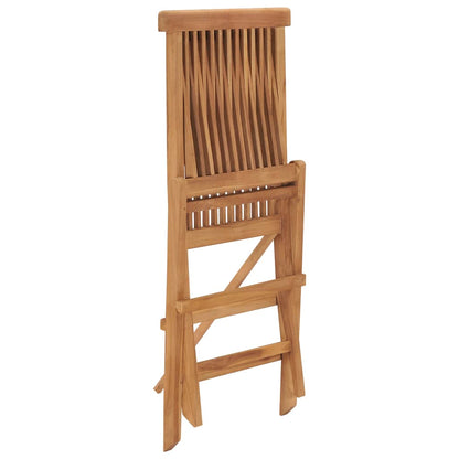 Chaises de jardin pliables lot de 4 Bois de teck massif