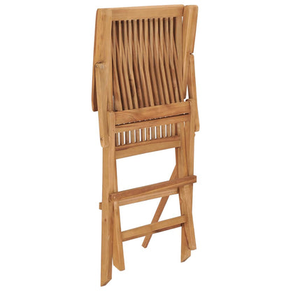 Chaises de jardin pliables lot de 2 Bois de teck massif