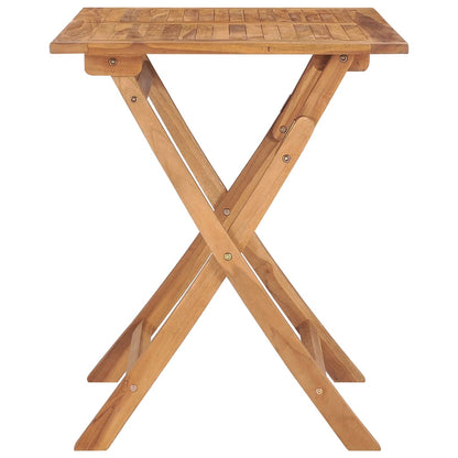 Table à dîner pliable de jardin 90x60x75 cm Bois de teck solide