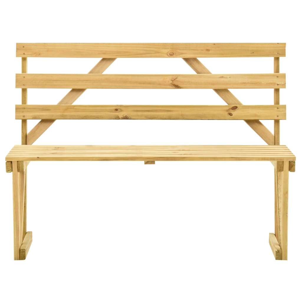 Banc de jardin 120 cm Bois de pin imprégné