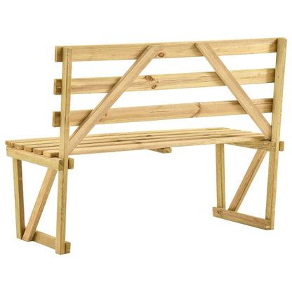 Banc de jardin 120 cm Bois de pin imprégné