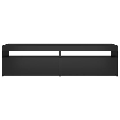 Meubles TV 2 pcs avec lumières LED Noir 75x35x40 cm