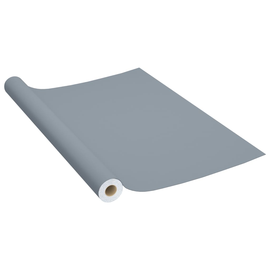 Films autoadhésifs pour meubles 2 pcs Gris 500x90 cm PVC