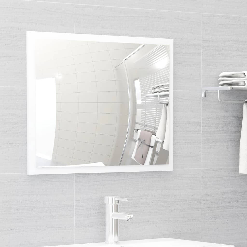 Ensemble de meubles salle de bain 2 pcs blanc bois d'ingénierie