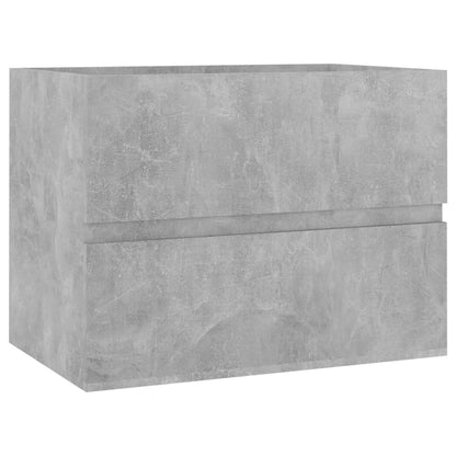 Ensemble de meubles de salle de bain 2 pcs gris béton