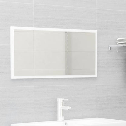 Ensemble de meubles salle de bain 2 pcs blanc bois d'ingénierie