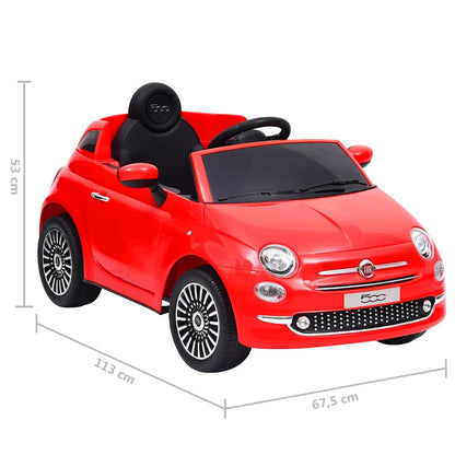 Voiture électrique pour enfants Fiat 500 Rouge